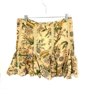 Polo Jeans Company Y2K Pleated Cotton Floral Skirt